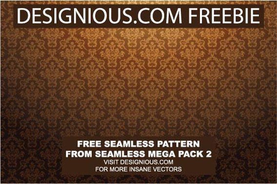 Baroque seamless pattern Free Vector Graphics