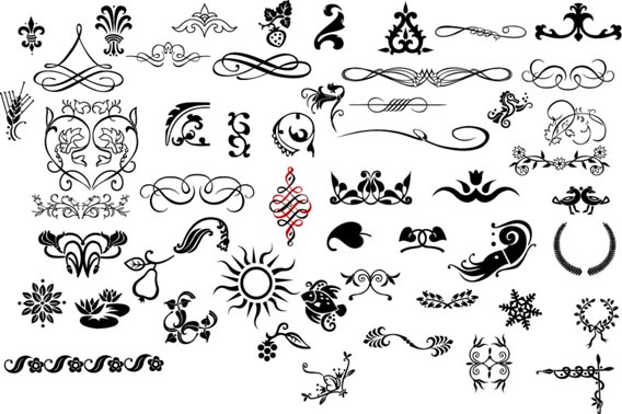 Ornaments and Flourishes Free Vector Graphics