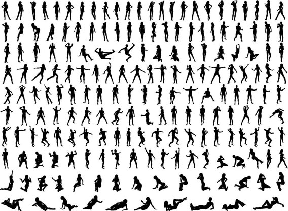 Silhouettes Free Vector Graphics