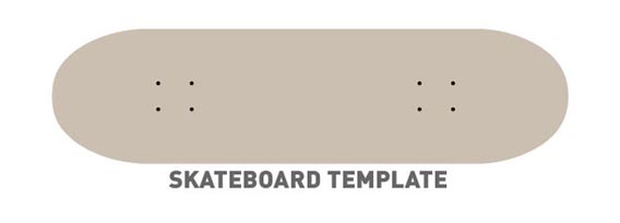Skateboard Template Free Vector Graphics