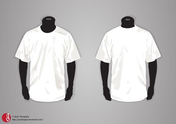 T-shirt Template Free Vector Graphics