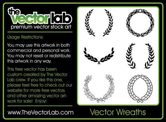 Vector Wreaths Free Vector Graphics
