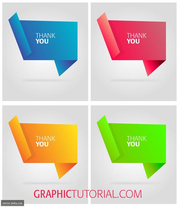 Origami Bubble text Free Vector Graphics