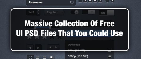 Massive Collection Of Free UI PSD Files That You Could Use