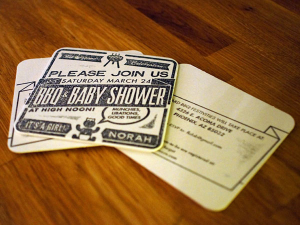 Baby Norah’s Shower Invites Print Design Inspiration