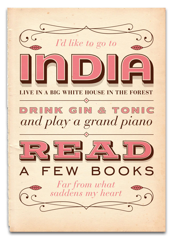 India Song Screenprint Print Design Inspiration
