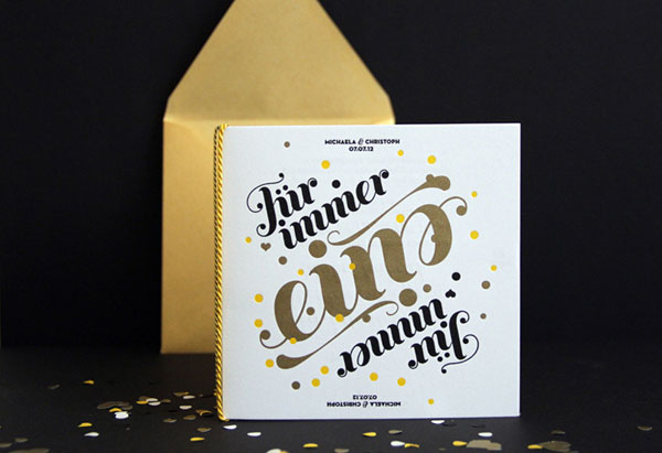 Michaela & Christoph Wedding Invitation Print Design Inspiration