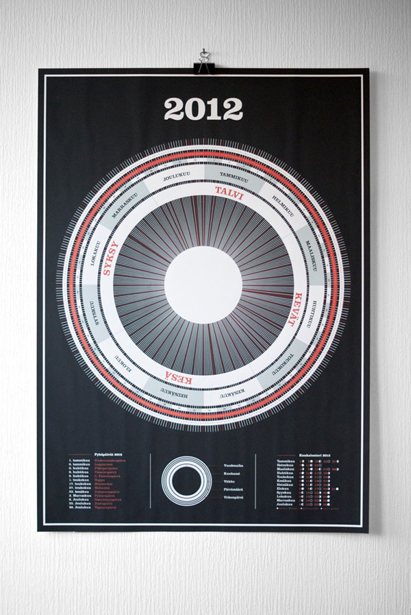 Poster Calendar 2012 Print Design Inspiration
