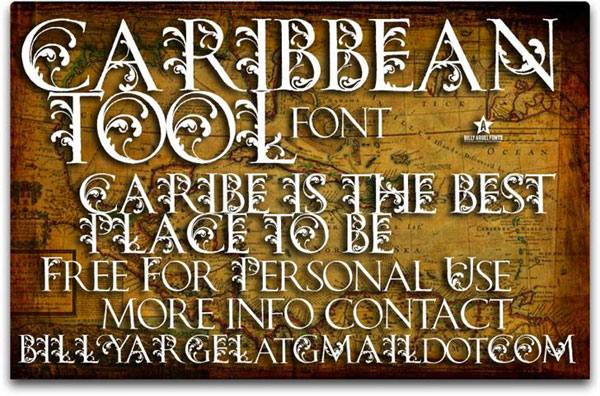 CARIBBEAN TOOL Free Retro Font