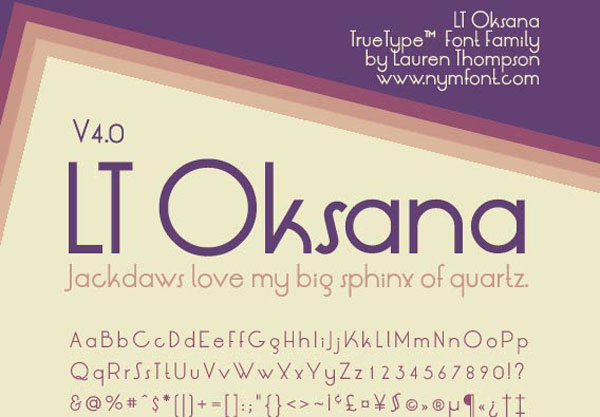 LT Oksana 4.0 Free Retro Font