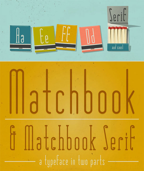 Matchbook Free Retro Font
