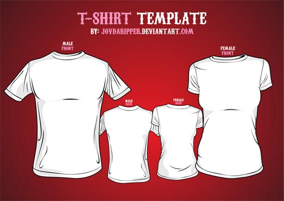 Download Free Vector T-shirt Template